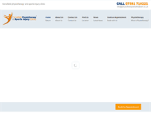Tablet Screenshot of physiotherapistnottingham.co.uk